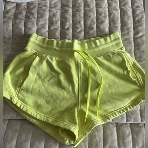 lululemon athletica Neon Yellow Athletic Shorts